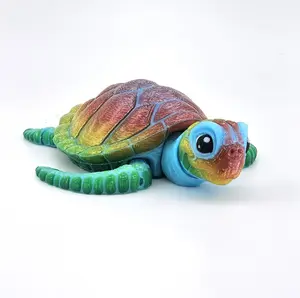Prospect 3D - Baby Sea Turtle Articulated Figure - 3D Printed - Sea Turtle Shores Collection - 5x4.75x1.5 Dimensions