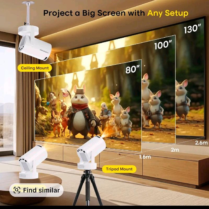 0smart projector 4k wifi Bluetooth