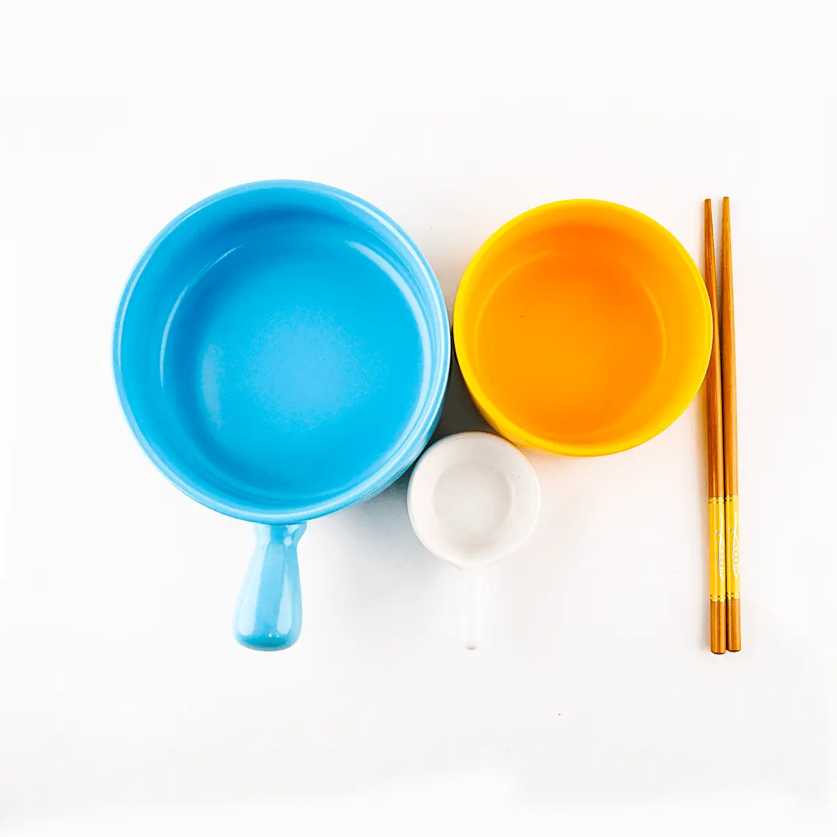 Yami Selects Ceramic Tableware Gift Set for One - Blue Single