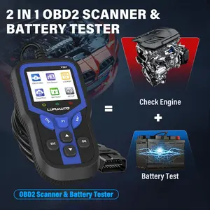 LUPUAUTO V321 OBD2 Scanner Diagnostic Tool for 1996+ OBDII Vehicles, 2002+ Asian Models, 2008+ European Vehicles - Check Engine Light Code Reset, I/M Readiness, Live Data Stream, Freeze Frame Function