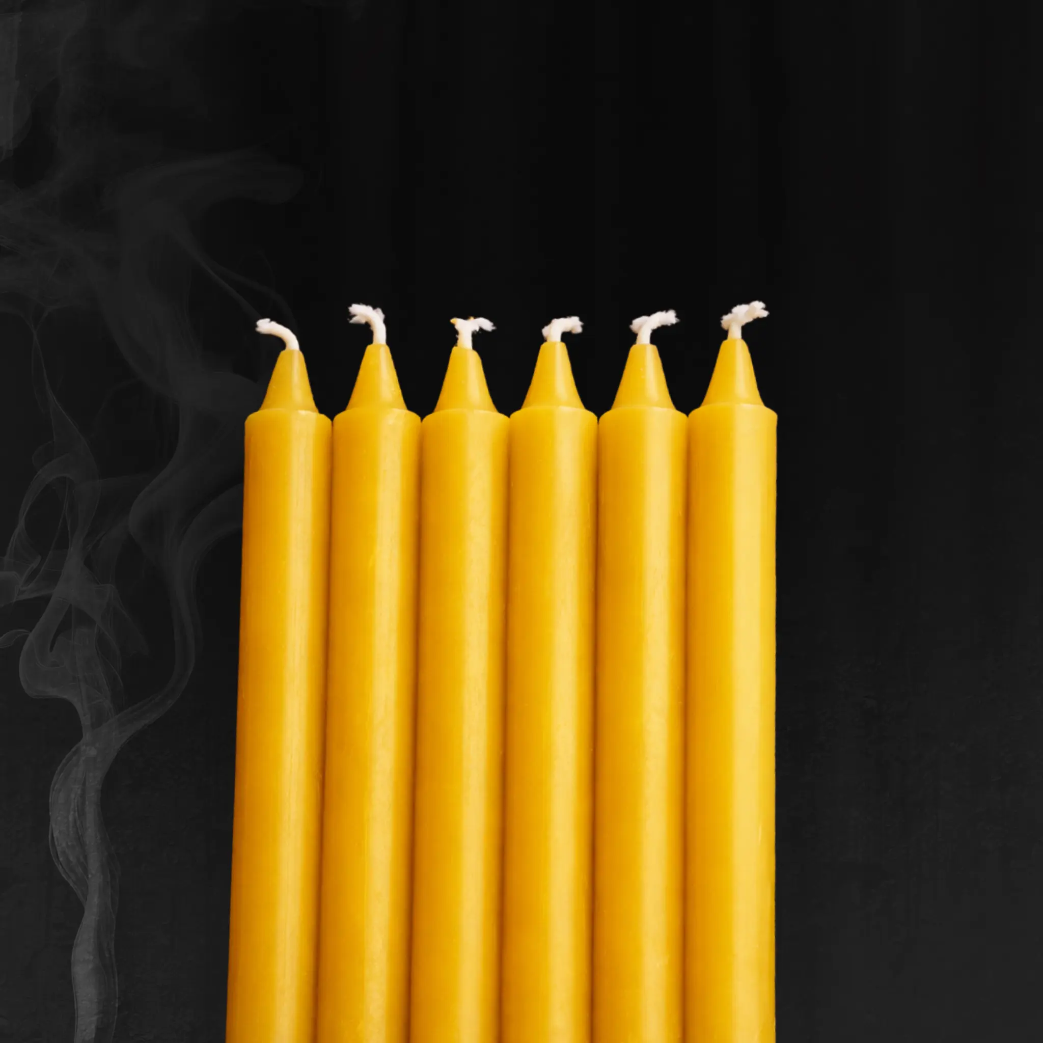 Yellow Ritual Candle Pack – Clarity + Confidence (6 Candles)
