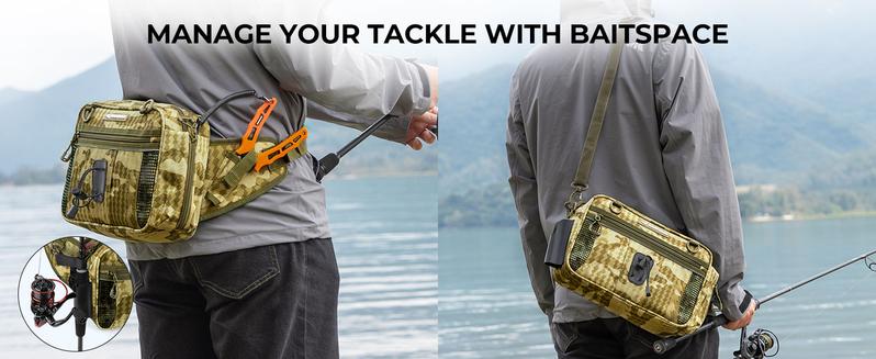 KastKing BaitSpace Waist Bag – Waterproof Tackle Storage Bag With Adjustable Belt, Fishing Fanny Pack for Men, Soft Bait Organizer, 3600 Utility Box, Rod Holder KastKing BaitSpace Waist Bag – Waterproof Tackle Storage Bag With Adjustable Belt, Fishing Fanny Pack for Men, Soft Bait Organizer, 3600 Utility Box, Rod Holder