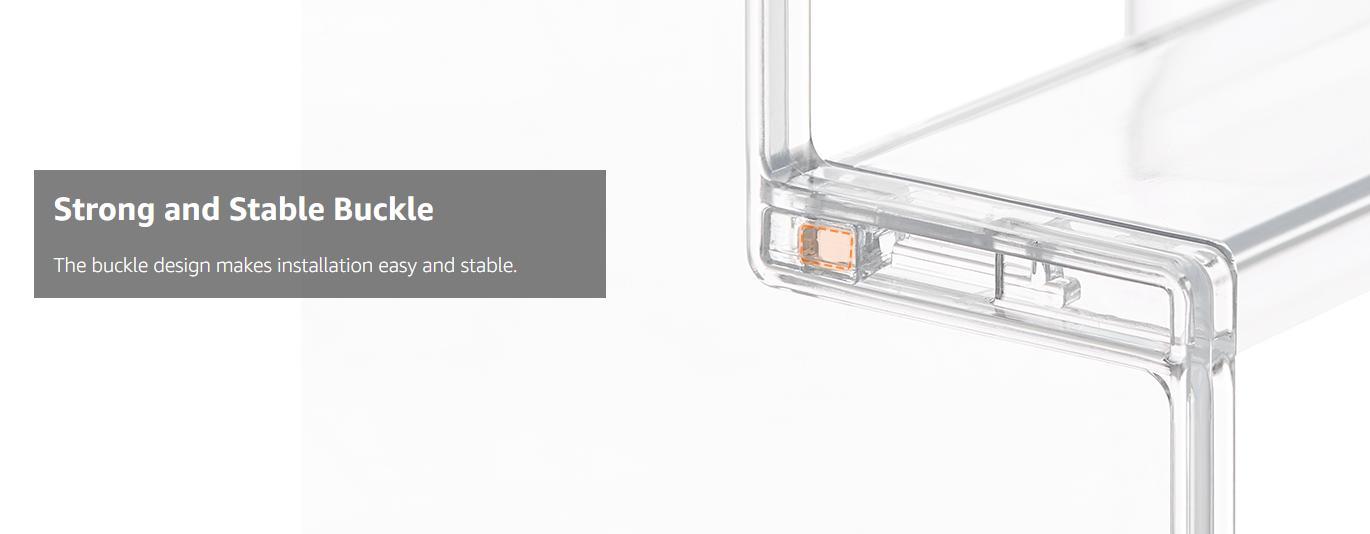 Lifewit 4 Tier Clear Display Stand for Perfume, Cologne, Fragrance, Skincare, Makeup, Cosmetics, Figures, Cupcake, Dessert Shelf Organiser