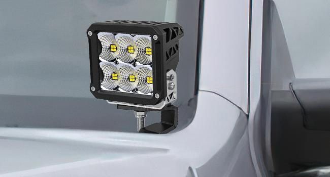 Nilight Ditch Light Brackets Hood Hinges Mount Brackets for Auxiliary Offroad LED Pod Light Work Light on 2009-2018 Dodge RAM 1500 2500 3500, 2 Years Warranty,Black Car Accessories