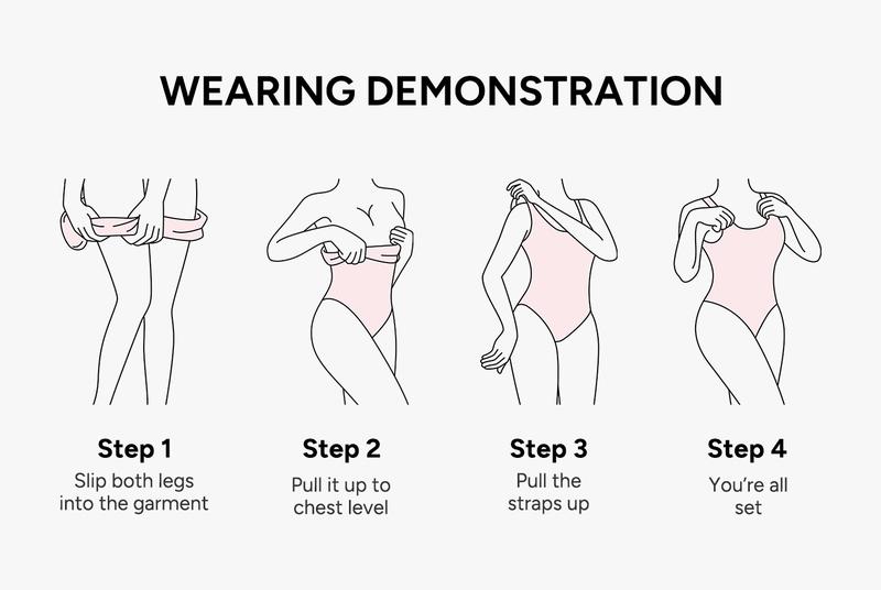 [Live Now] Nebility Women's V-Neck Shapewear Set - Seamless Bodysuit & Camisole, Hip Lift & Tummy Control, Basic Comfort Style High Waisted Shapers Spaghetti Strap