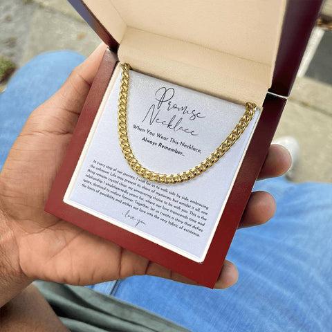 Promise Necklace For Him, Boyfriend Gift, Anniversary Gift For Him, Gift For Husband, Boyfriend Birthday Gift