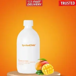 SpoiledChild Collagen Peptides + Vitamin C + Hyaluronic Acid Liquid Collagen Mango Flavor 450 ml (15.2 Fl oz)