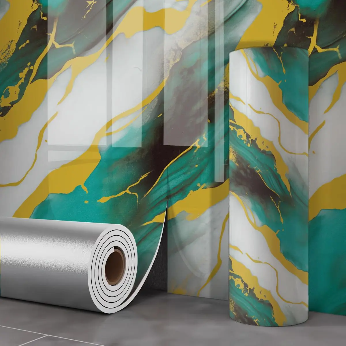Thick Roll Peel-and-Stick Wallpaper, Self-Adhesive Geometric Stripe Wall Covering, Easy Tear-and-Stick Decor for Bedroom, Living Room Home Decor Supplies