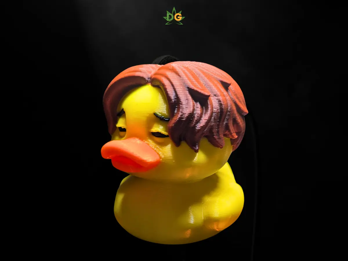 Quack of Mind Ducky Death Statue - Modern Metal Decorative Ornaments, Collectible Home Decor, Room Accessories for Home Office, Living Room Shelf Display (Valentines Day, Cyber Monday)