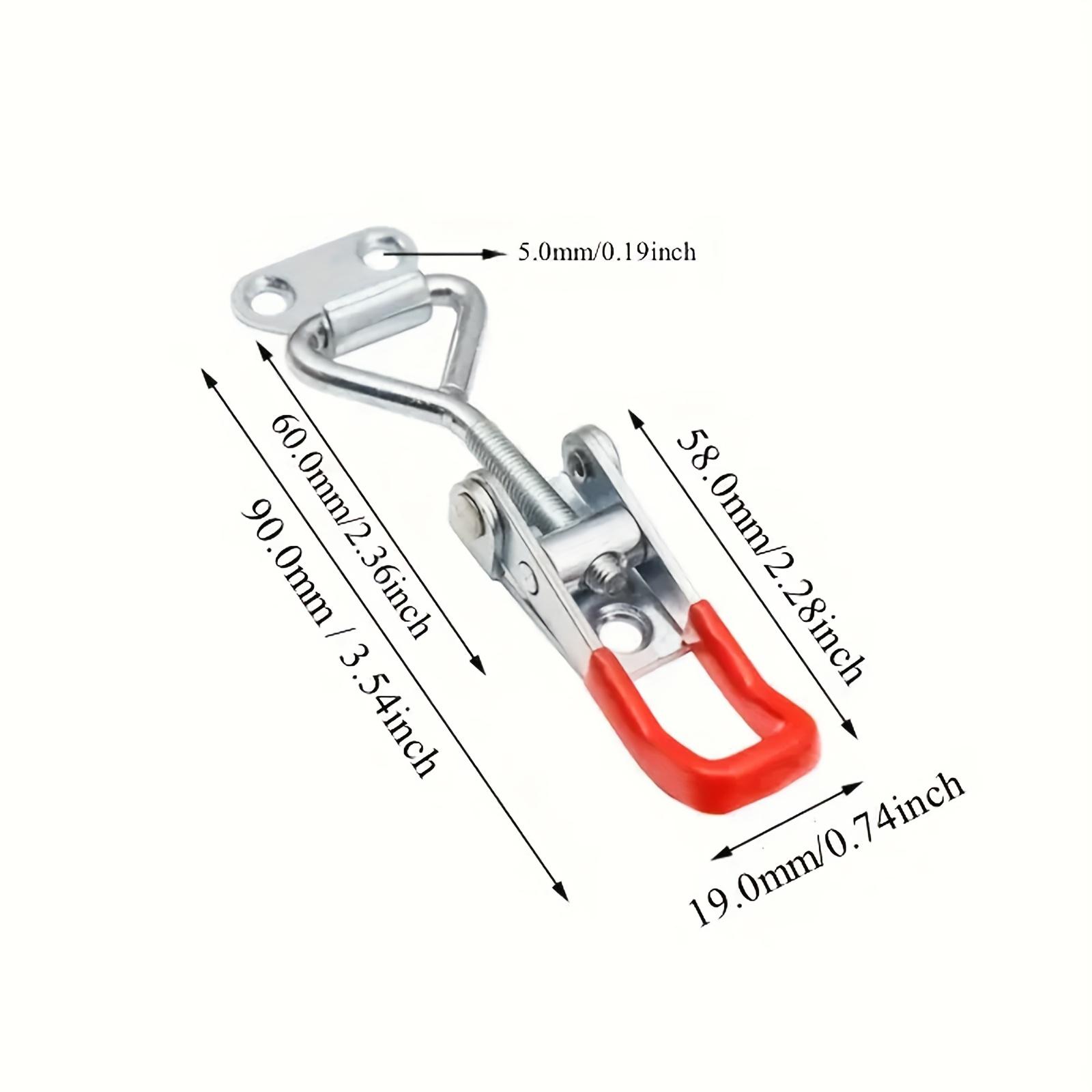 Industrial Strength Toggle Latch Clamps Set of 4 Adjustable 330 Lbs Load for Covers Toolboxes Smoke Proof Design