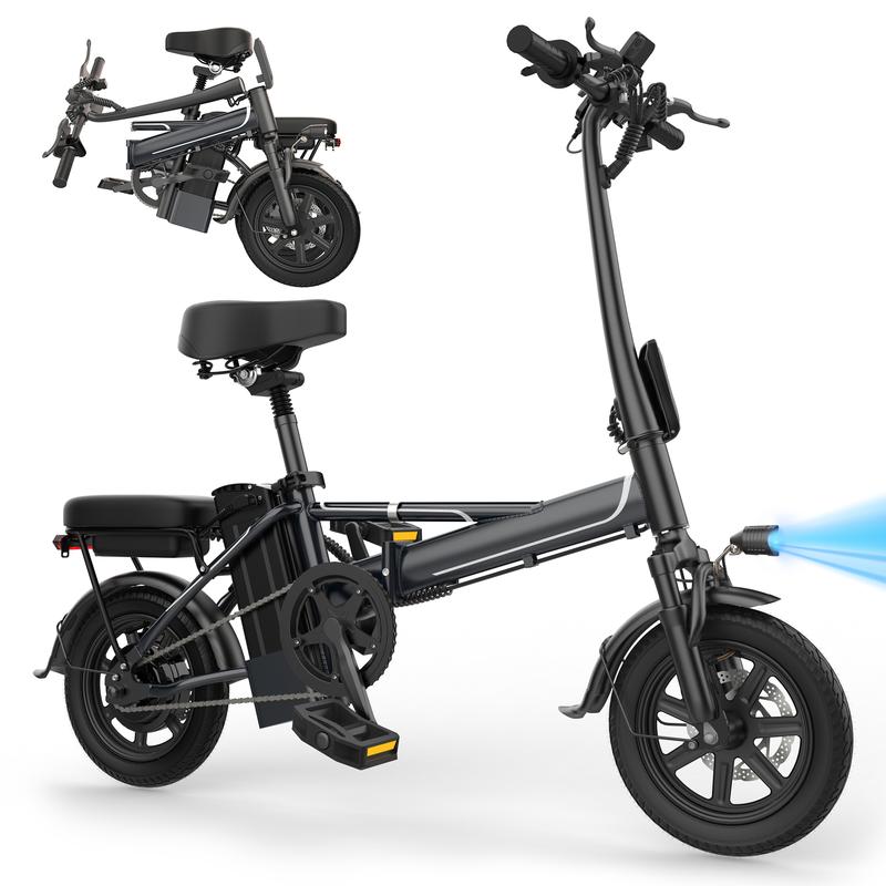 14" Mini E-Bike|500W(Peak 750W) Pure AluminumFrame|22Mph Top Speed |Up to 40 Miles Range Perfectfor Campus Commutes, Grocery Runs, or Leisure Rides NoMore Sweating - Electric Assist for Smooth Hills & LongDistances!