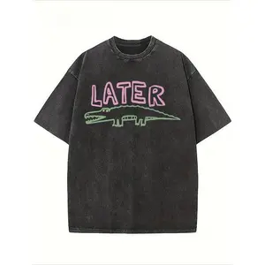 Versatile Unisex Later Gator Graphic Tee 100% Cotton Soft Comfortable Classic Fit Great for Any Casual Occasion - Clothes