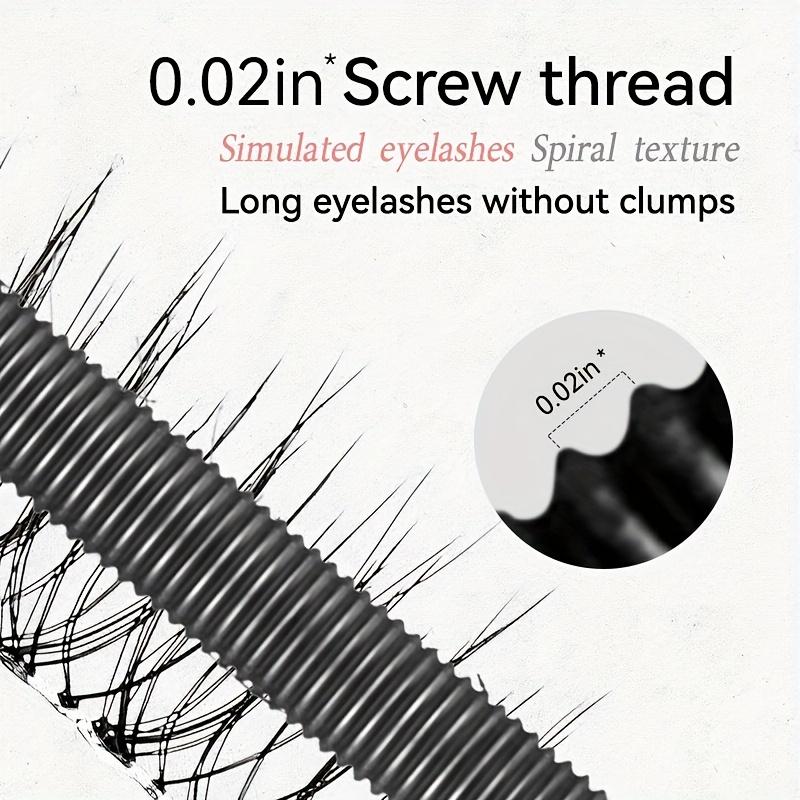 Steel tube spiral mascara, featuring a special spiral brush head made of steel – long-lasting and waterproof, providing 24-hour wear, easy to apply, and keeps each lash individually long and curled for an extended period.