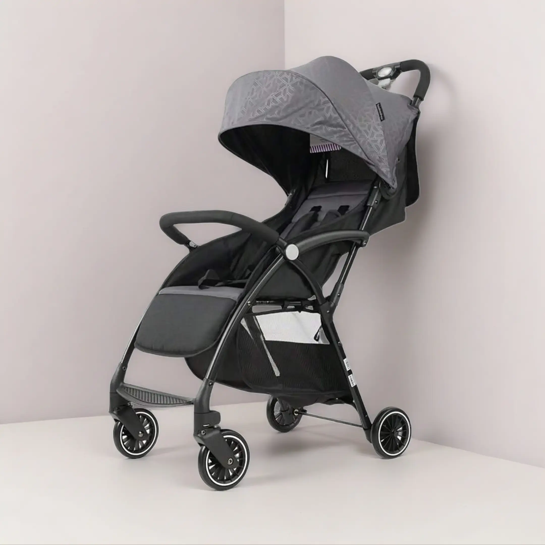 Portable Foldable Super Lightweight Travel System High View Stroller for Babies and Toddlers - 5-Point Harness, Large Capacity Diaper Bag, Shock-Absorbing Spring, Ideal Travel Essential & Kids' Gift, Travel System Stroller