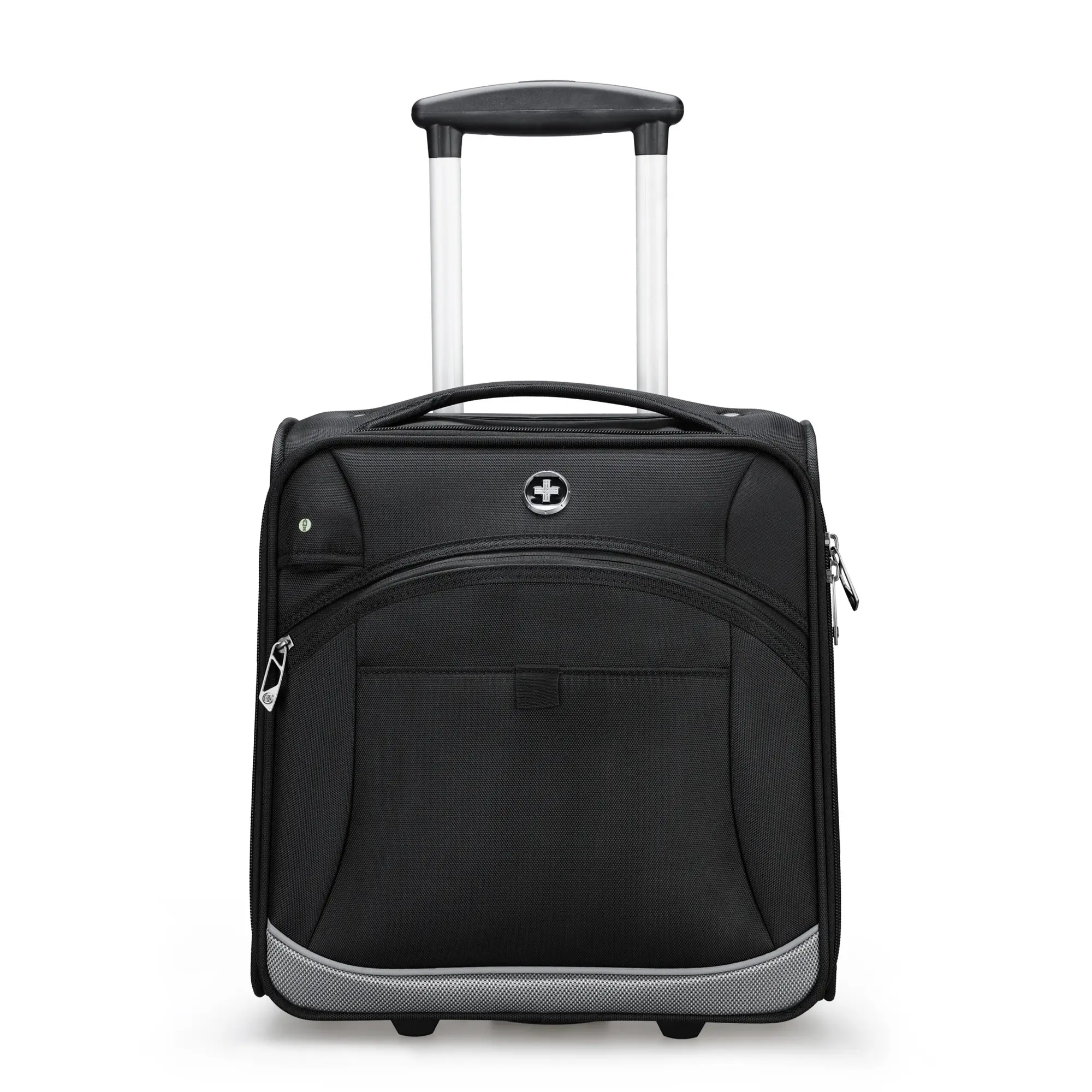 Swissdigital SD-4000 Basel 14” Black Underseat Carry-On Luggage with USB