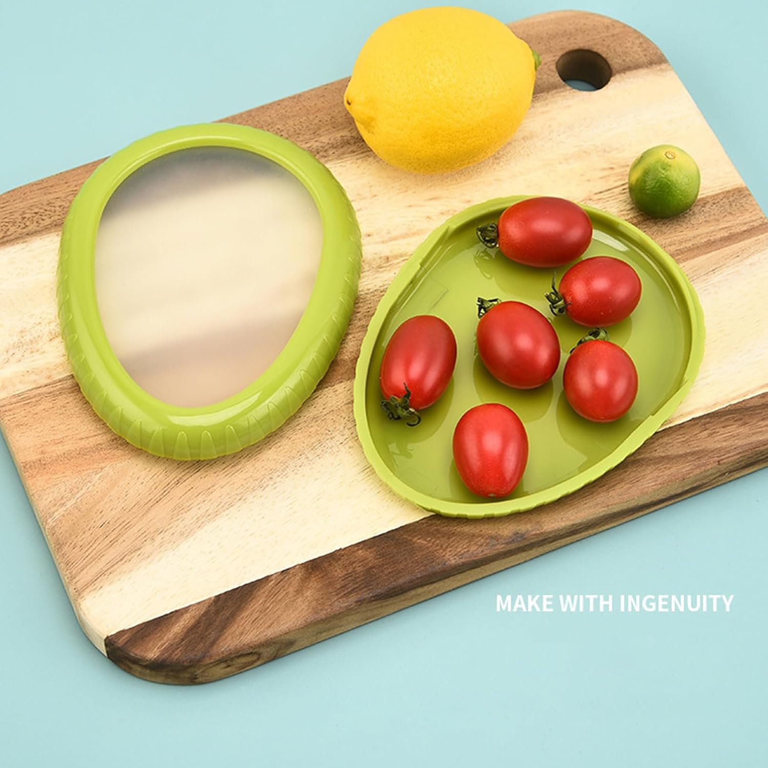 Set of 4 reusable fruit and veggie savers - ideal for avocados, tomatoes, apples, garlic, onions, and more Set of 4 reusable fruit and veggie savers - ideal for avocados, tomatoes, apples, garlic, onions, and more