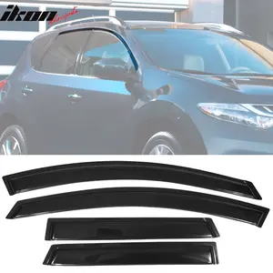 Window Visors for Nissan Murano 2009-2014 Slim Style Smoke Tinted Acrylic