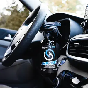 Hyperclean IMPRESS Interior and Protectant All-Purpose Multi-Surface Spray Cleaner Detailer for Car Dashboard & Door Panels Deep Clean Protection Against UV Rays