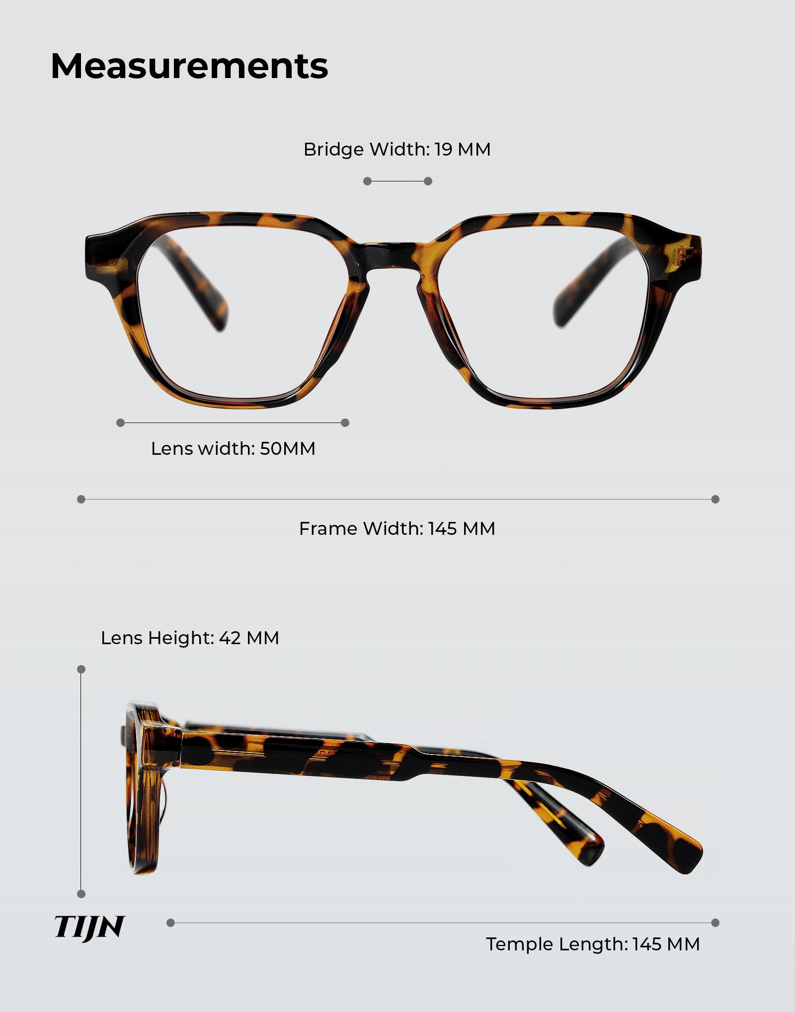 TIJN Blue Light Blocking Glasses, Anti Eyestrain UV Protection, TR90 Square Frame Glasses Chic Preppy Look for Women and Men TIJN Blue Light Blocking Glasses, Anti Eyestrain UV Protection, TR90 Square Frame Glasses Chic Preppy Look for Women and Men