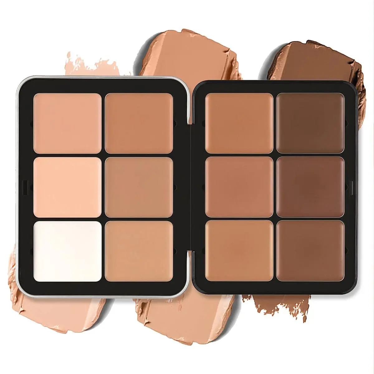 12 Colors Concealer Palette, Natural Facial Contouring Makeup Palette, Long Lasting Concealer Cream, Facial Detailing Makeup Tool, Correcting Coverage, Summer Makeup Gift