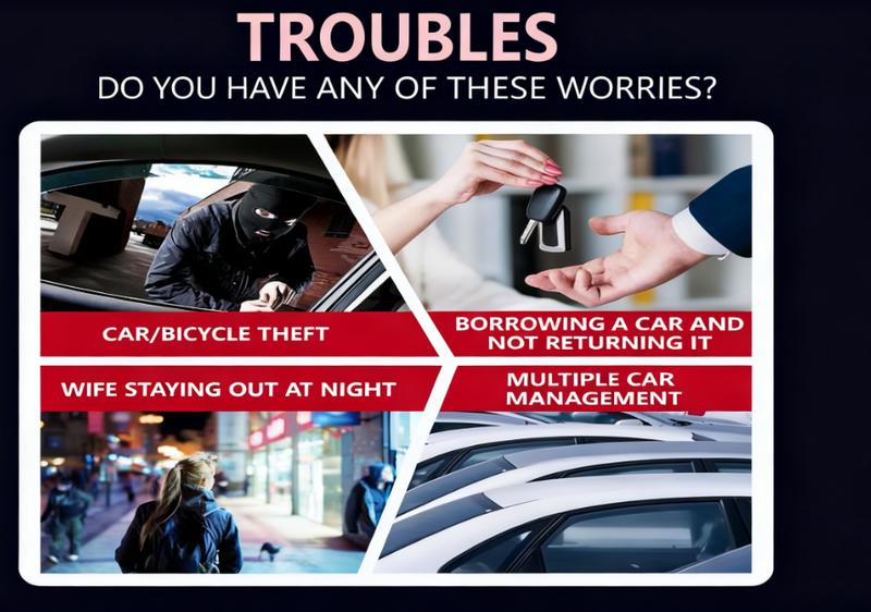 GPS Tracker for Car Mini Trackers Device with Weatherproof Magnetic Case No Monthly Fee Best Hidden GPS Trackers Anti-lost Device Works with Apple Find My Fathersdaygift