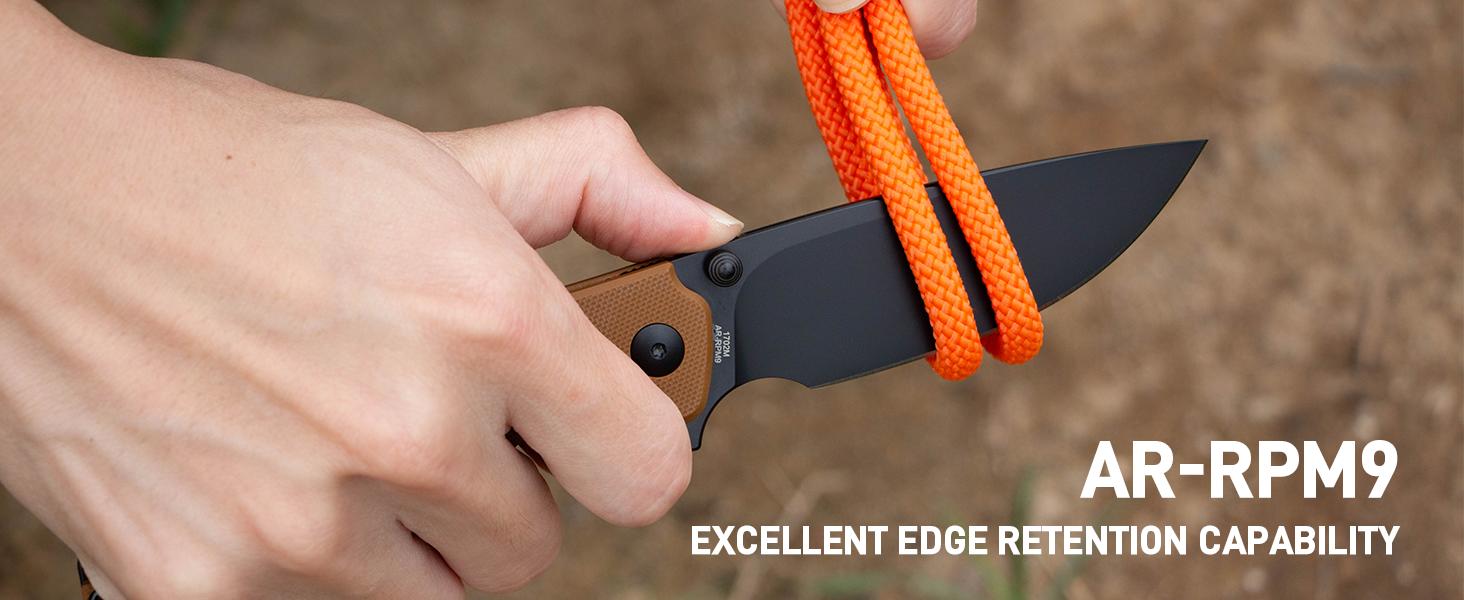 Artisancutlery Tradition V2 Pocket knife with AR-RPM9 Blade and G10 Handle Folding Knives for Christmas gift Outdoor, Caming and Daily Tasks Survival Tools Survival Equipment Set