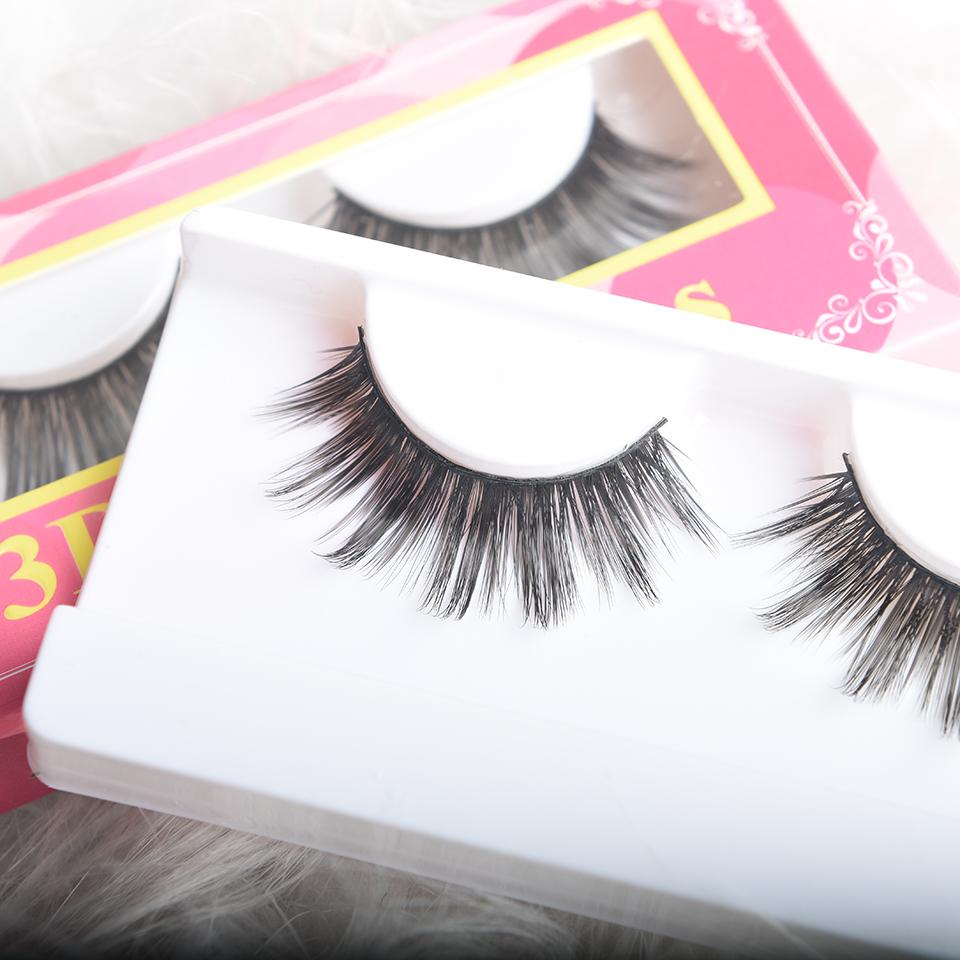 1 Pair False Eyelashes Natural Look Kit Fluffy Lashes for Women Girls