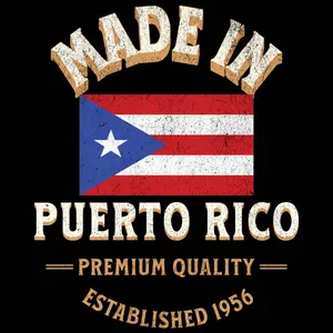 Premium Quality DTF Transfer for T-Shirts Made in Puerto Rico Easy Application Customizable Design