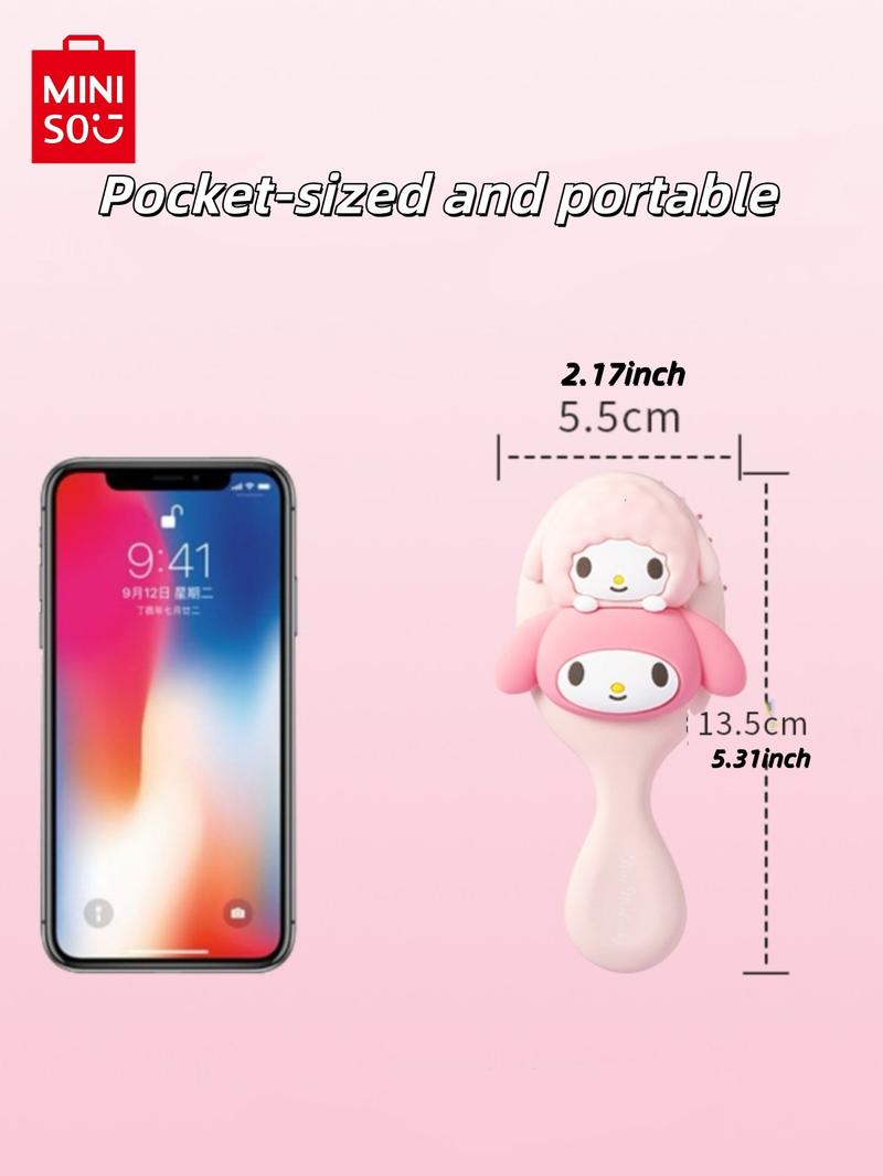 MINISO SR Characters 3D Massage Air Cushion Comb HK Cinna Melody KM Pochacco Hair Brush,Detangling Brush,Scalp-Friendly,Christmas & Birthday &New Year Haul