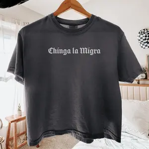 Comfort Colors Chinga La Migra, Abolish Ice Tee, Solidarity with Immigrants TShirt, Human Rights Tee, No Human Is Illegal