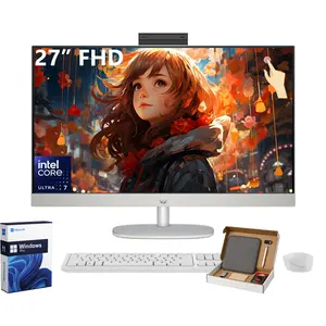 HP 27-inch All-in-One Desktop PC • Up to 64GB RAM • Up to 4TB SSD • Intel Core Ultra 7-155U • FHD Touchscreen Display • Windows 11 Pro • Business AIO for Everyday Use