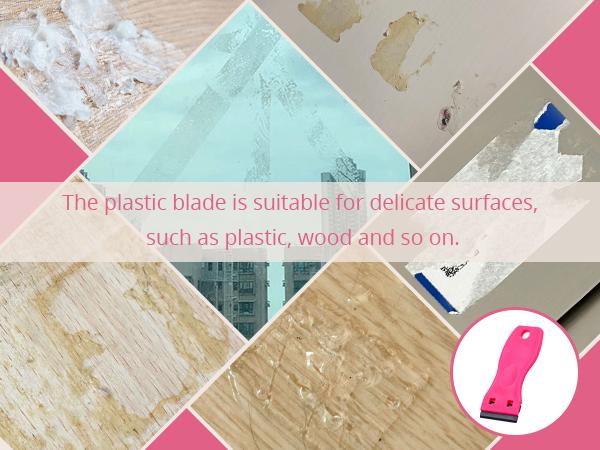 WENNALIFE Tape Remover Scraper Tool Razor Blade with 10 Replacement Blades & 6 Tape-Tabs Non-Scratch Tape in Extensions tool Adhesive-Remover for Cleaning #SpringStatements