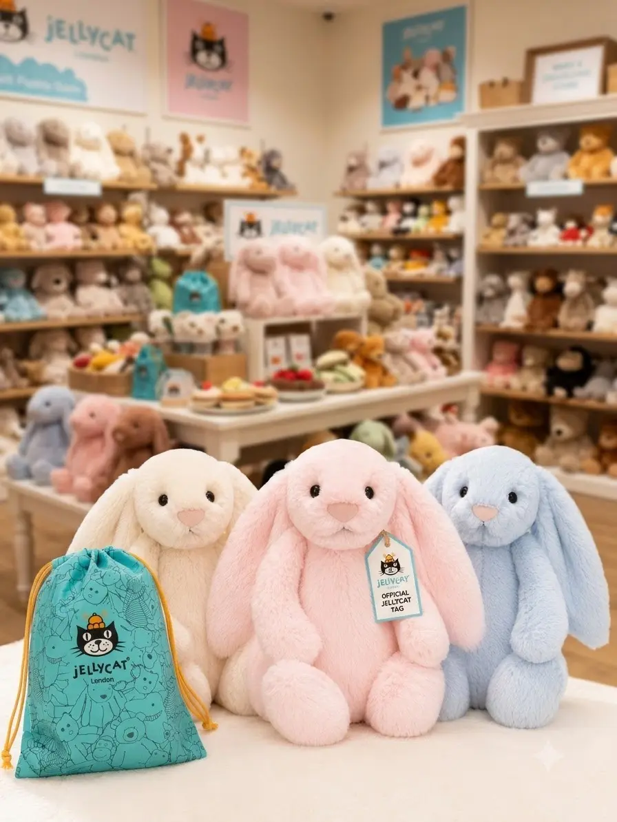Jellycat Bashful Bunny Collection Plush | Ships from USA | Gift Bag Included | Limited Stock