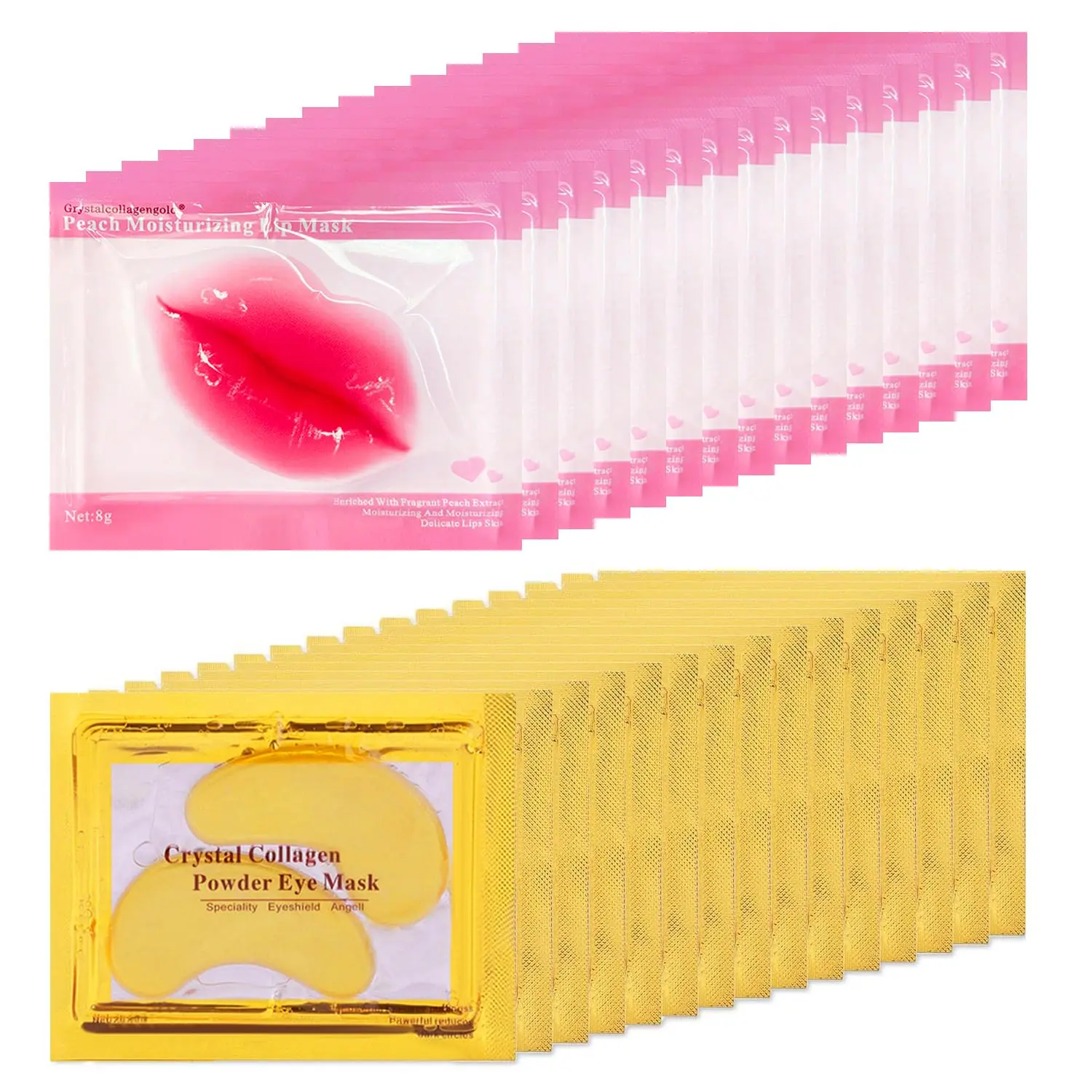 30 Pairs Lip Mask & Eye Mask,   Gifts | Party Accessories, Bridal Shower Gifts, Eye Patches for Puffy Eyes and Dark Circles, Kit, Gifts