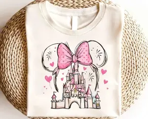 Watercolor Castle Shirt, Magic Kingdom Shirt, Girls Trip Shirt, Magical Mouse Watercolor Castle Shirt, [Adult - Youth - Toddler]