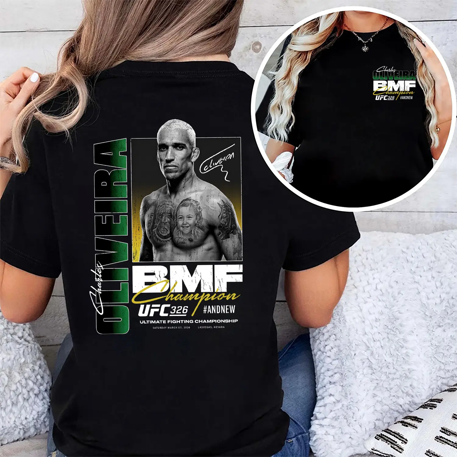 Charles Oliveira UFC 326 #AndNew BMF Champion Boxy T-Shirt, UFC 