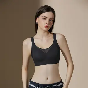 Jelly Bras for Women Soft Wireless Push Up Bra Full Supportive Older Lift Back Coverage Bralette
