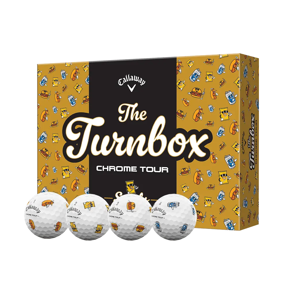 Callaway Golf Chrome Tour Turnbox Golf Balls in White