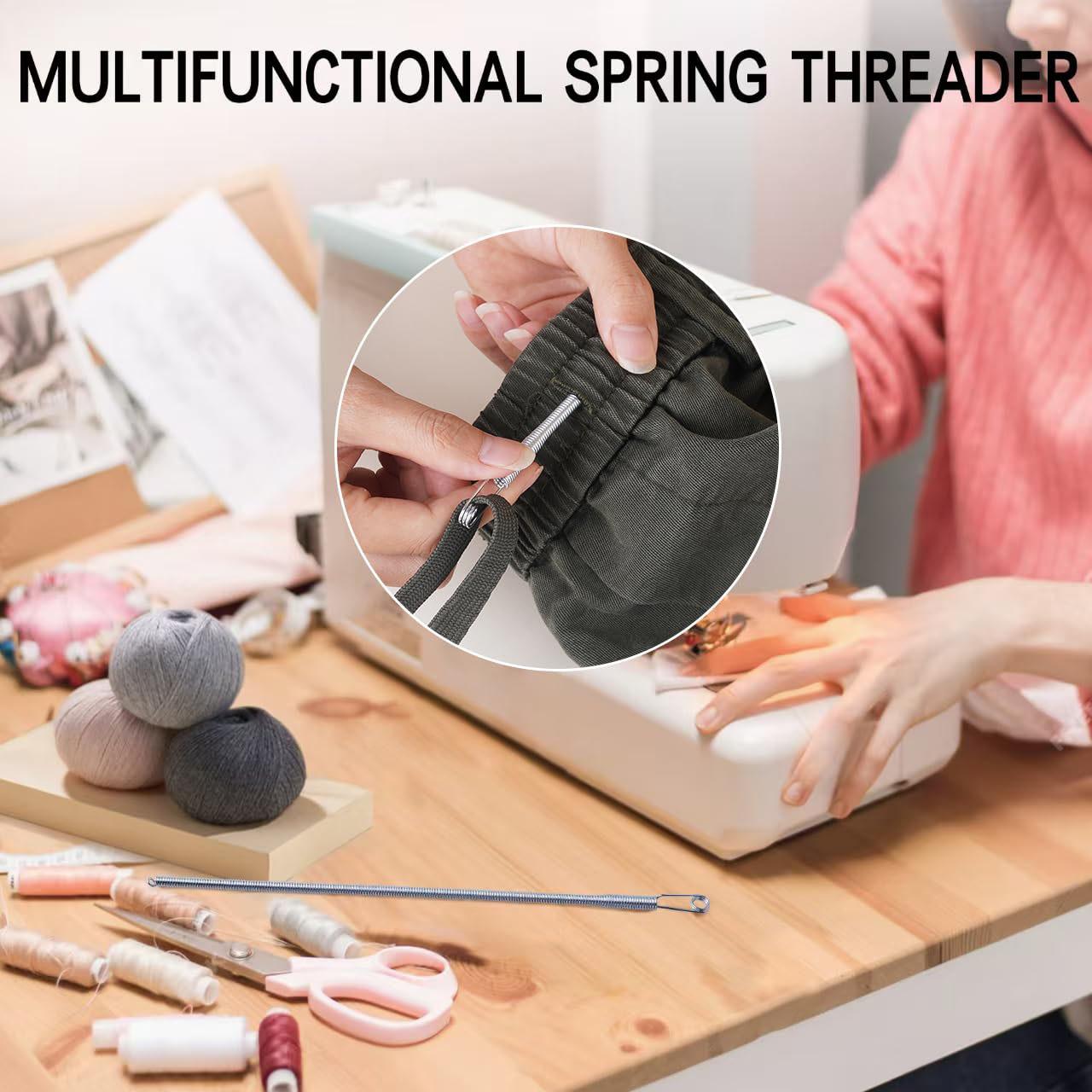 Spring Casual Wear Essential Drawstring Needle Threader Set - 6 pcs Replacement with Easy Tool for Hoodies 20 gauge