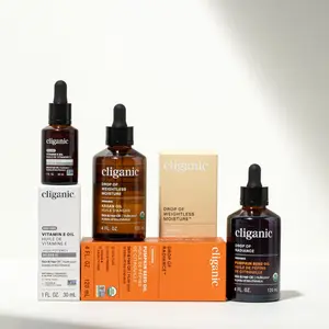 Cliganic Nourish & Protect Oil Trio - Moisturizing Facial Serums with Argan Oil, Pumpkin Seed Oil & Hydrating Formula for Skincare Hydrate Radiance Moisturize Organic Nourishing Moisture