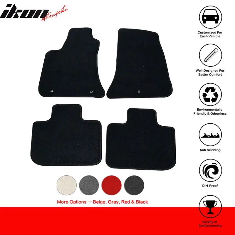 Floor Mat for Chrysler 300 Dodge Charger AWD 2011-2023 Black Nylon