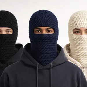 Handmade Crochet Balaclava Ski Mask | Warm Winter Hood | Unisex