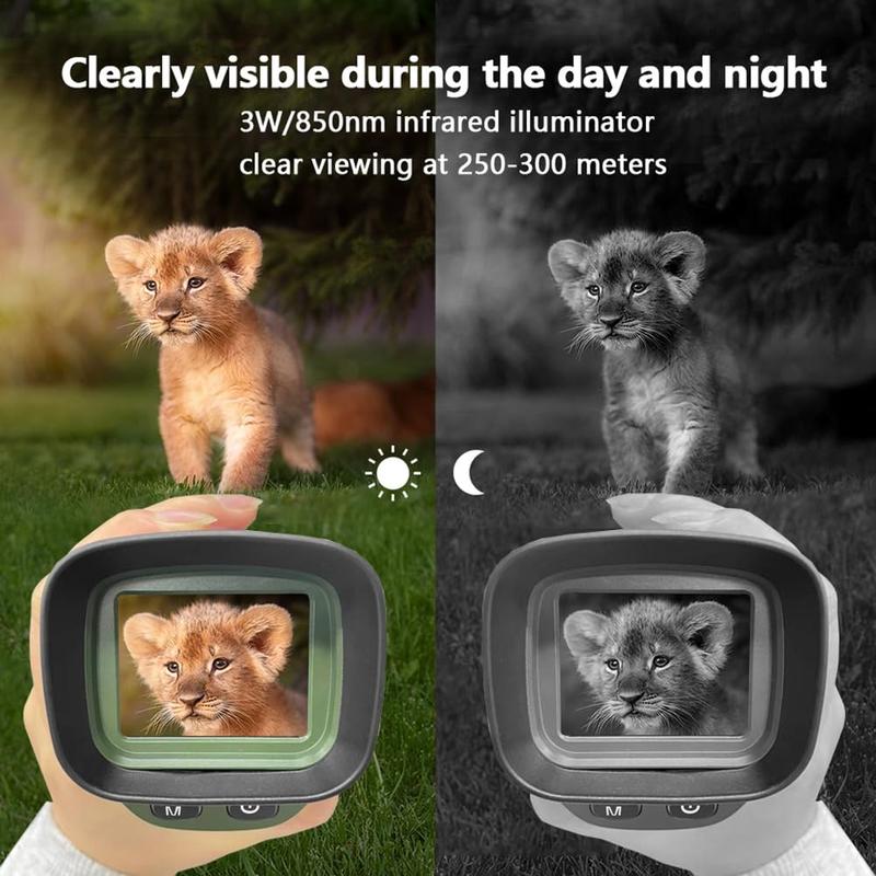 Digital Night Vision Monocular 1080p with IR LED, Handheld Night Goggles for Hunting and Outdoor Use