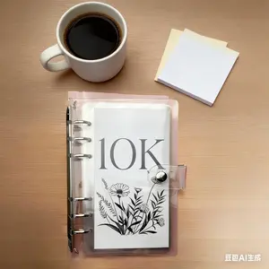 A6 12 Month Money Saving Challenge Binder, 1 Count Money Saving Budget Binder with Cash Envelopes, Savings Challenges Book for Home Office, 2026 New year Valentine's Day Gift