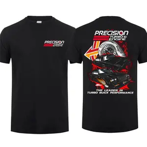 Precision Turbo Engine T-Shirt, Turbo Buick Performance Graphic, Precision Turbo Racing Graphic Tee, For Car Enthusiasts & Muscle Car Fans, Cool Auto Racing Gift for Street Racers & Turbo Lovers