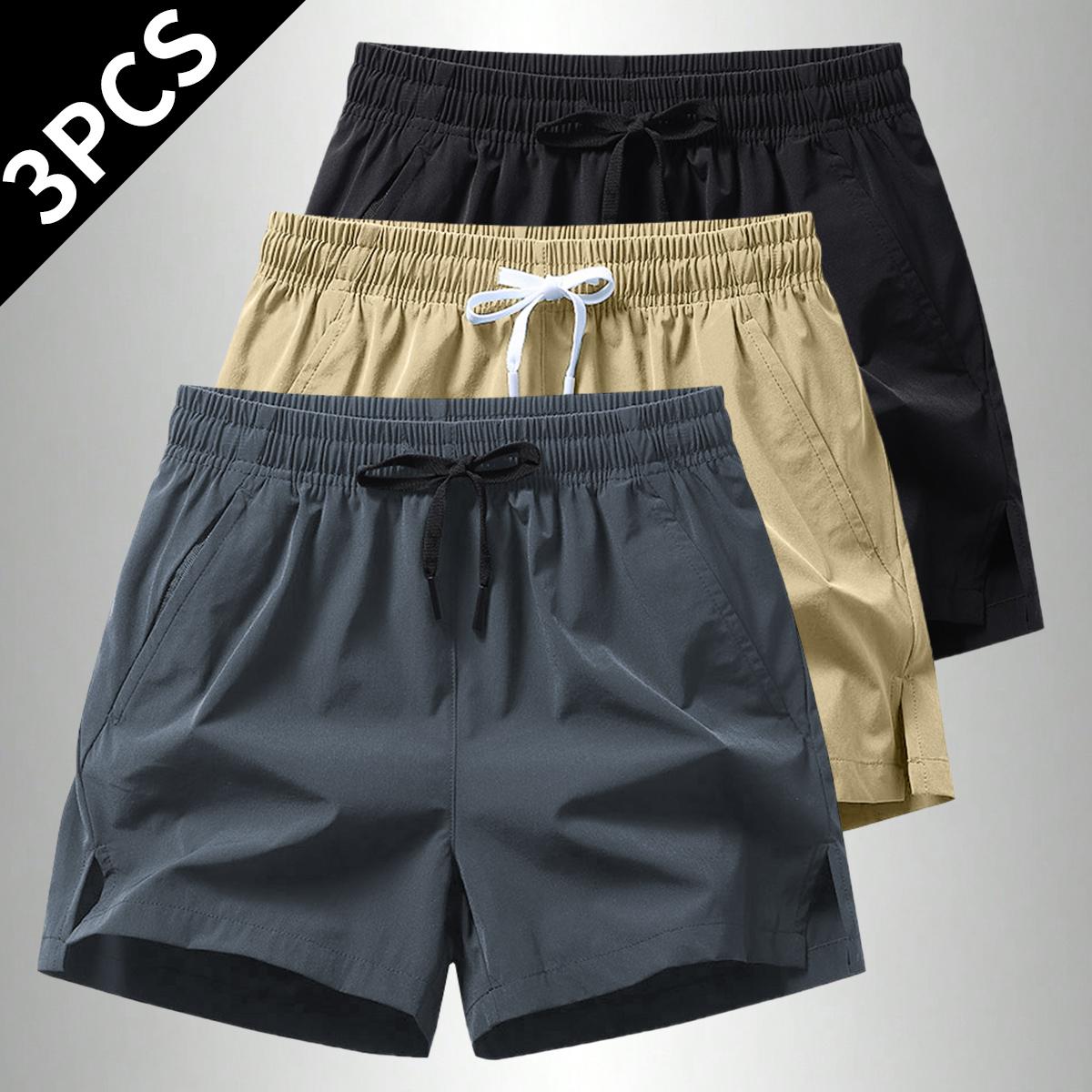 Men's Athletic Training Shorts - Quick-Dry Gym Running Workout Shorts with Pockets, Lightweight - Casual Sports Shorts for Swimming & Outdoor Activities - Machine