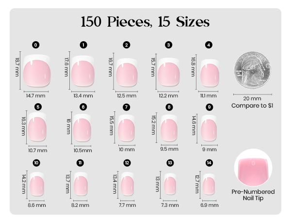 [LIVE ONLY] Beetles X Press Plus French Press-On Nails Tips Kit, Classic & Natural French Tip Nail Kit, Perfect for DIY Manicures & Gifting