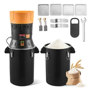 Electric Grain Mill Grinder, 600W High Power Commercial Spice Grinder, Pulverizer Powder Machine with Galvanized Sharp Blades, for Dry Grains, Spices, Cereals, Coffee, Corn & Pepper