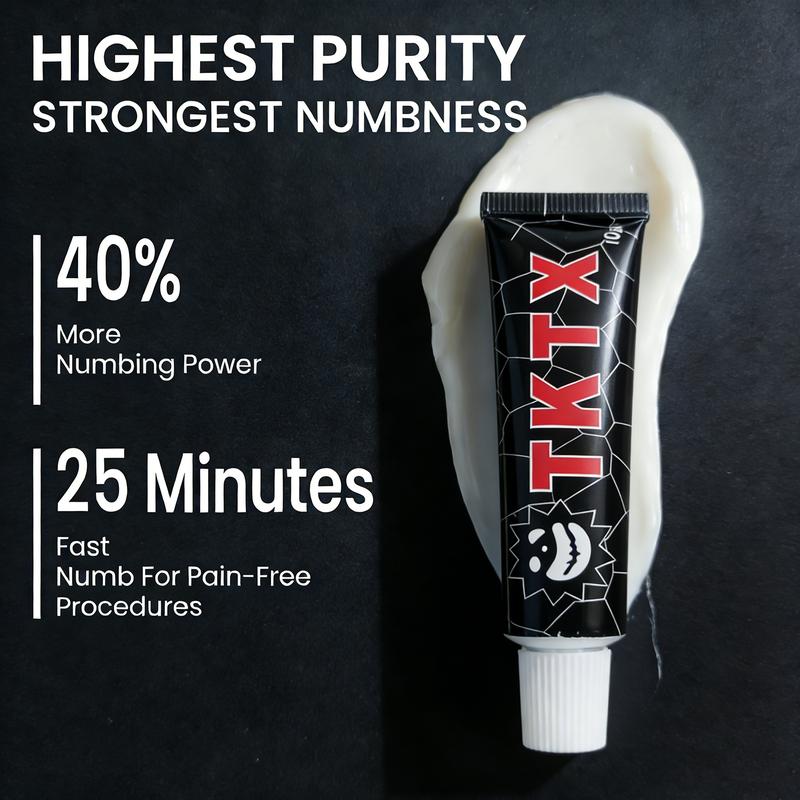 2 Pcs Tattoo Numbing Cream - Topical Anesthetic Cream - Pre-tattoo Numbing Gel, 40% Strong Numbing Cream for Skin Tattoos,  Laser Procedures