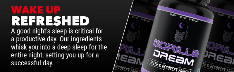 Gorilla Dream - Sleep & recovery Formula - 120 Capsules (30 Servings)